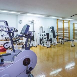 Gym at Gran Hotel Reymar in Tossa de Mar, Spain